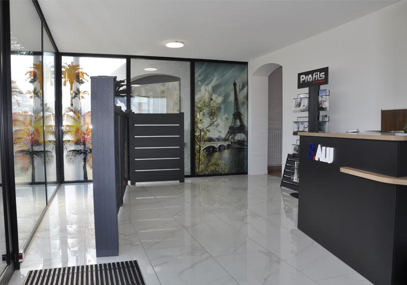 intérieur du showroom B.Alu